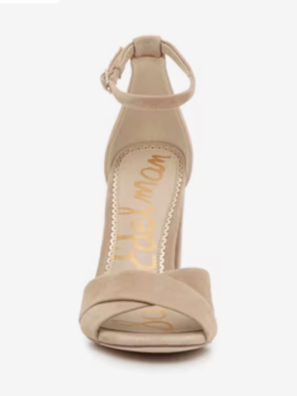 NBW Sam Edelman Yenna Sandal size 7.5 tan adjustable ankle strap 4 inch heel - Picture 1 of 8